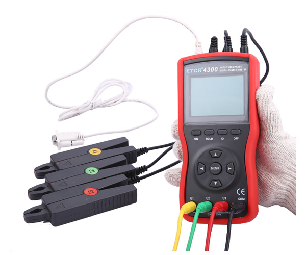 ETCR4300三相鉗形相位伏安表